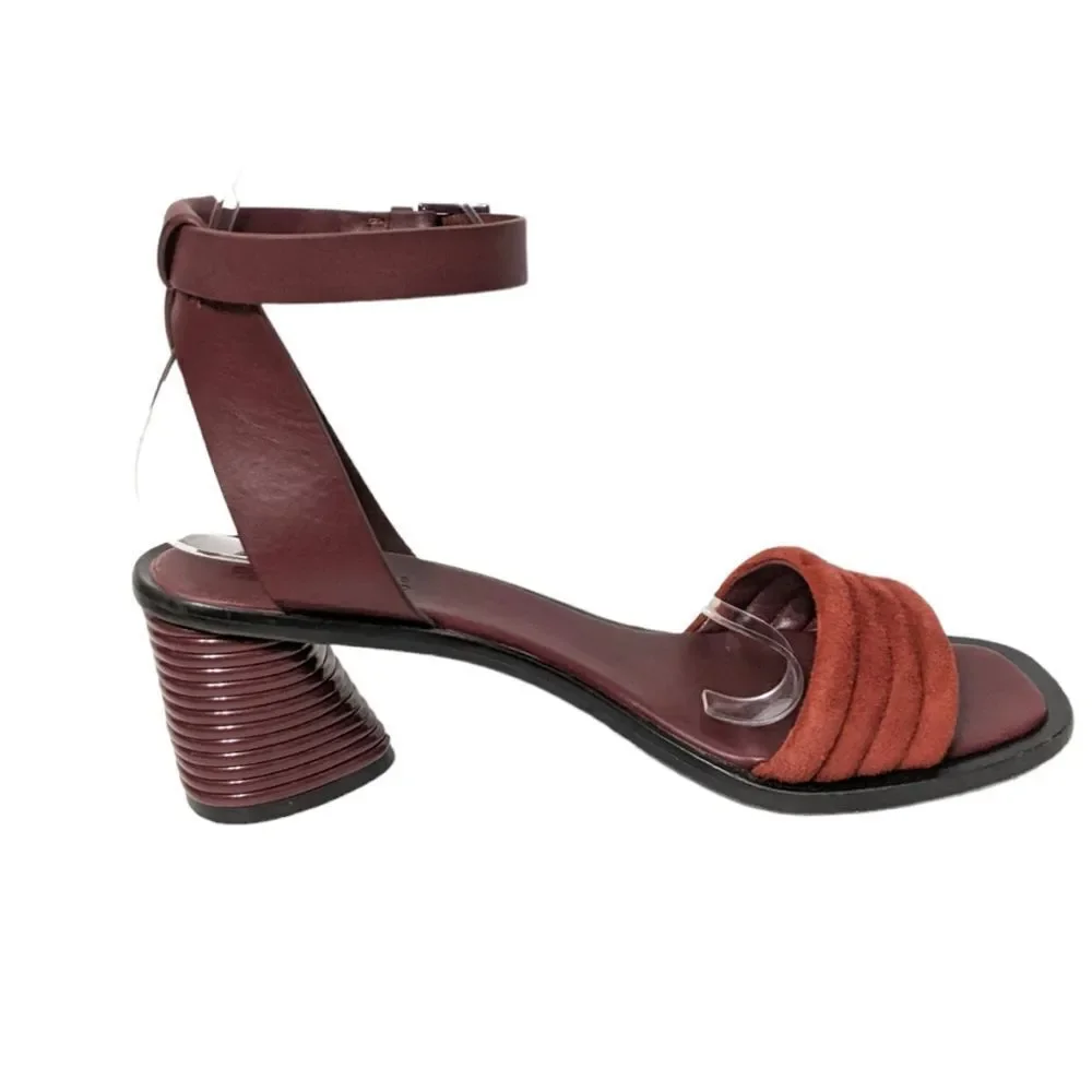 MERCEDES CASTILLO Hiru Ankle Strap Art Deco Heel Sandals 9.5